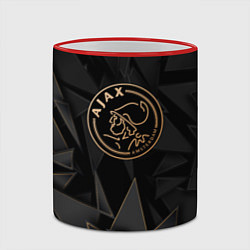 Кружка 3D Ajax golden poly, цвет: 3D-красный кант — фото 2