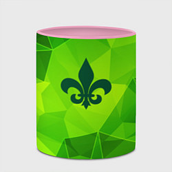 Кружка 3D Saints Row green poly, цвет: 3D-белый + розовый — фото 2