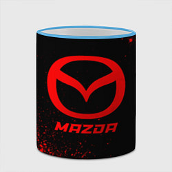 Кружка 3D Mazda - red gradient, цвет: 3D-небесно-голубой кант — фото 2