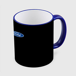Кружка 3D FORD logo auto, цвет: 3D-синий кант