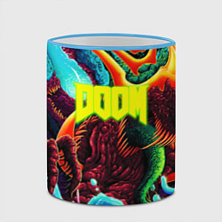 Кружка 3D Doom monster mars, цвет: 3D-небесно-голубой кант — фото 2