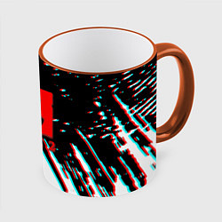 Кружка 3D Dota 2 glitch color, цвет: 3D-оранжевый кант
