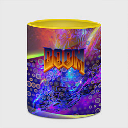 Кружка 3D Doom abstraction mars, цвет: 3D-белый + желтый — фото 2