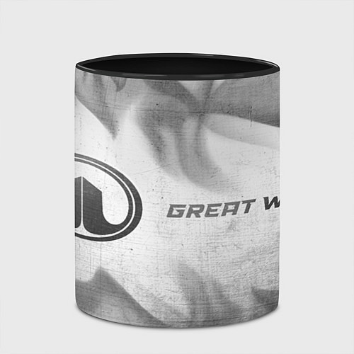 Кружка цветная Great Wall - white gradient по-горизонтали / 3D-Белый + черный – фото 2
