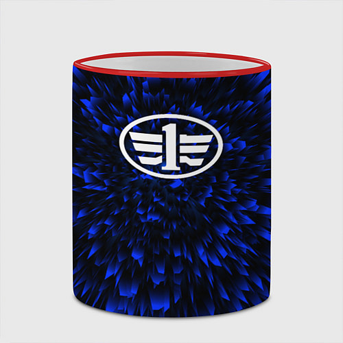 Кружка цветная FAW blue energy / 3D-Красный кант – фото 2