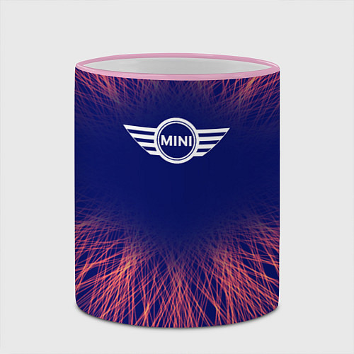 Кружка цветная Mini red energy / 3D-Розовый кант – фото 2