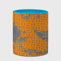 Кружка 3D Заводской антураж, цвет: 3D-белый + небесно-голубой — фото 2