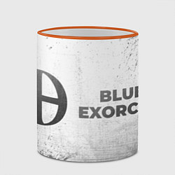 Кружка 3D Blue Exorcist - white gradient по-горизонтали, цвет: 3D-оранжевый кант — фото 2