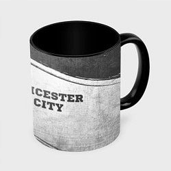 Кружка 3D Leicester City - white gradient по-горизонтали, цвет: 3D-белый + черный