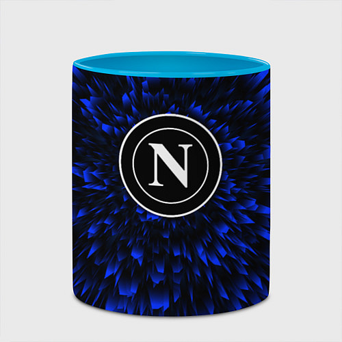 Кружка цветная Napoli blue energy / 3D-Белый + небесно-голубой – фото 2