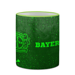 Кружка 3D Bayer 04 - green gradient по-горизонтали, цвет: 3D-светло-зеленый кант — фото 2