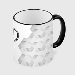 Кружка 3D Changan white poly, цвет: 3D-черный кант