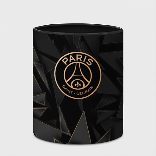 Кружка цветная PSG golden poly / 3D-Белый + черный – фото 2
