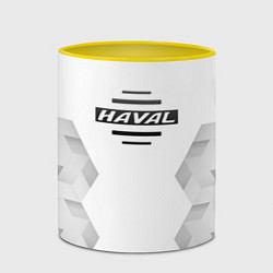 Кружка 3D Haval white poly, цвет: 3D-белый + желтый — фото 2
