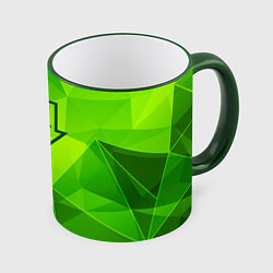 Кружка 3D System of a Down green poly, цвет: 3D-зеленый кант