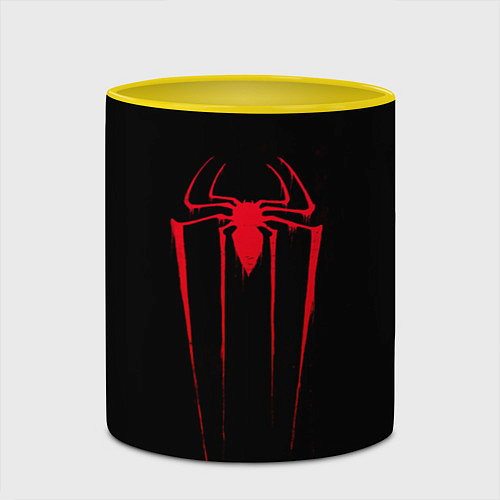 Кружка цветная Amazing SpiderMan / 3D-Белый + желтый – фото 2