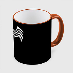 Кружка 3D Venom - logo, цвет: 3D-оранжевый кант