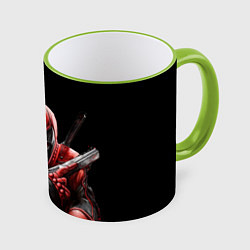 Кружка 3D Bloody Deadpool, цвет: 3D-светло-зеленый кант
