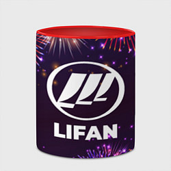 Кружка 3D Праздничный Lifan, цвет: 3D-белый + красный — фото 2