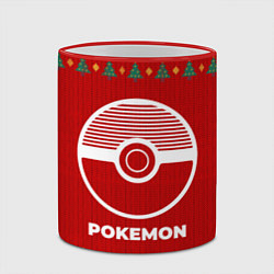 Кружка 3D Pokemon new year, цвет: 3D-красный кант — фото 2