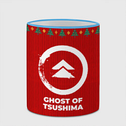 Кружка 3D Ghost of Tsushima new year, цвет: 3D-небесно-голубой кант — фото 2