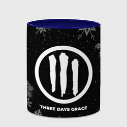 Кружка 3D Снежный Three Days Grace, цвет: 3D-белый + синий — фото 2