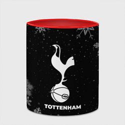 Кружка 3D Снежный Tottenham, цвет: 3D-белый + красный — фото 2