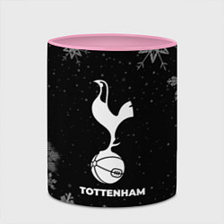 Кружка 3D Снежный Tottenham, цвет: 3D-белый + розовый — фото 2