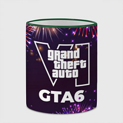 Кружка 3D Праздничный GTA6, цвет: 3D-зеленый кант — фото 2