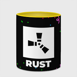 Кружка 3D Rust конфети, цвет: 3D-белый + желтый — фото 2