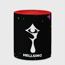 Кружка 3D Hellsing конфети, цвет: 3D-белый + красный — фото 2