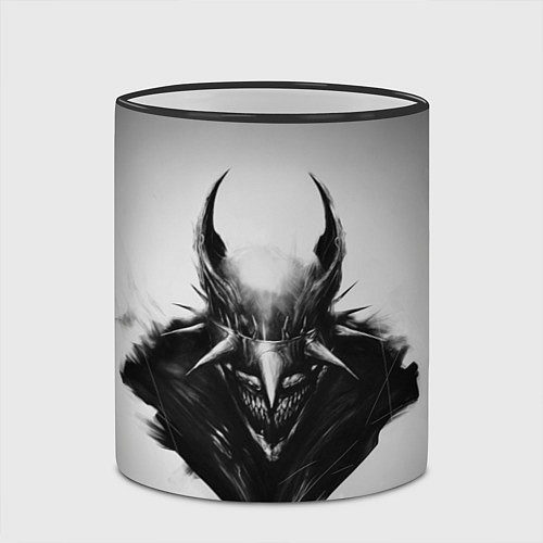 Кружка цветная Batman who laughs / 3D-Черный кант – фото 2