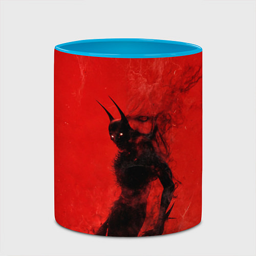 Кружка цветная Evil Batman / 3D-Белый + небесно-голубой – фото 2