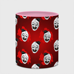 Кружка 3D Funny clown Art in blood, цвет: 3D-белый + розовый — фото 2