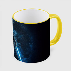 Кружка 3D Дарт Вейдер - две стороны силы, цвет: 3D-желтый кант