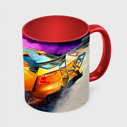 Кружка 3D NFS - cars, цвет: 3D-белый + красный