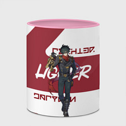 Кружка 3D Лайтер - ZZZ, цвет: 3D-белый + розовый — фото 2