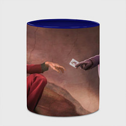 Кружка 3D Джокер сотворение, цвет: 3D-белый + синий — фото 2