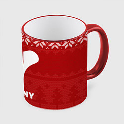 Кружка 3D Новогодний Destiny, цвет: 3D-красный кант