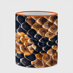 Кружка 3D Змеиный талисман, цвет: 3D-оранжевый кант — фото 2