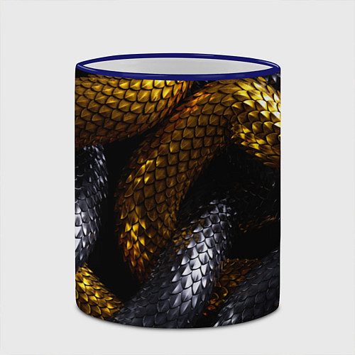 Кружка цветная Звенья одной цепи / 3D-Синий кант – фото 2