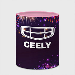 Кружка 3D Праздничный Geely, цвет: 3D-белый + розовый — фото 2