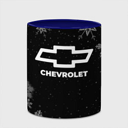 Кружка 3D Снежный Chevrolet, цвет: 3D-белый + синий — фото 2