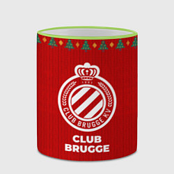 Кружка 3D Club Brugge new year, цвет: 3D-светло-зеленый кант — фото 2