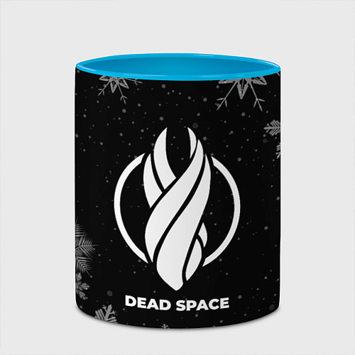 Кружка цветная Снежный Dead Space / 3D-Белый + небесно-голубой – фото 2