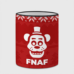 Кружка 3D Новогодний FNAF, цвет: 3D-черный кант — фото 2