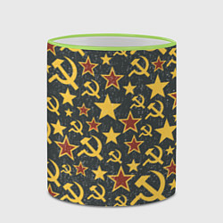 Кружка 3D Серп и Молот - СССР, цвет: 3D-светло-зеленый кант — фото 2