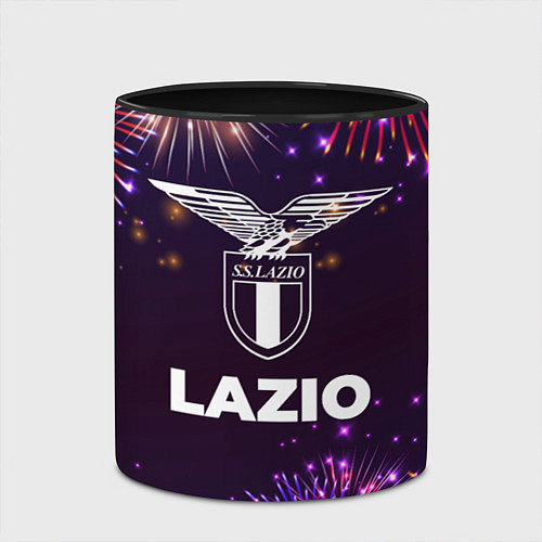 Кружка цветная Праздничный Lazio / 3D-Белый + черный – фото 2