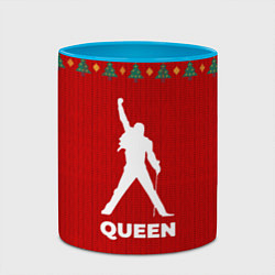 Кружка 3D Queen new year, цвет: 3D-белый + небесно-голубой — фото 2