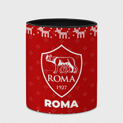 Кружка 3D Новогодний Roma с оленями, цвет: 3D-белый + черный — фото 2